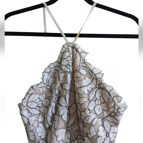 Lulu's Delicate Darling Beige and Ivory Lace Bodycon Dress - Picture 5 of 10